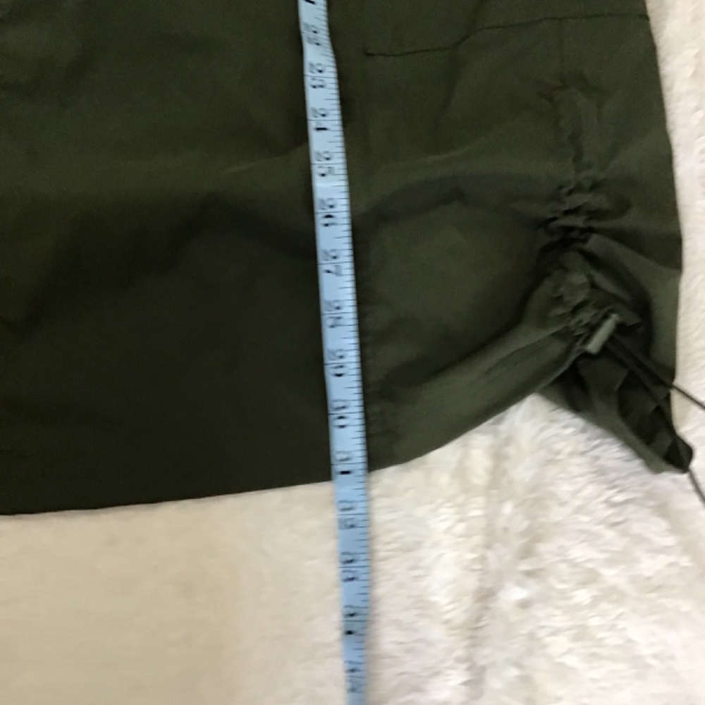 Almost Famous Women Size 3X Olive Green Parachute Cargo Midi Skirt Y2K Rave - Picture 12 of 12